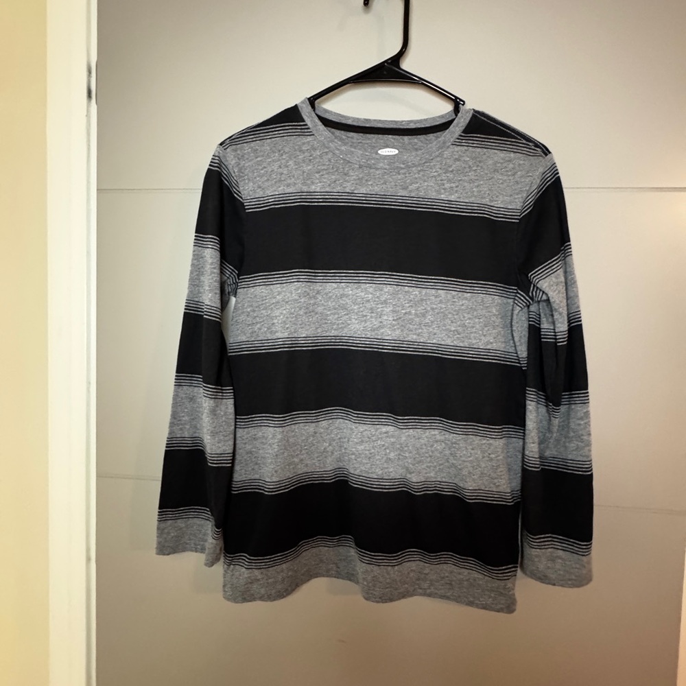 OLD NAVY STRIPED XL BOYS LONG SLEEVE T-SHIRT